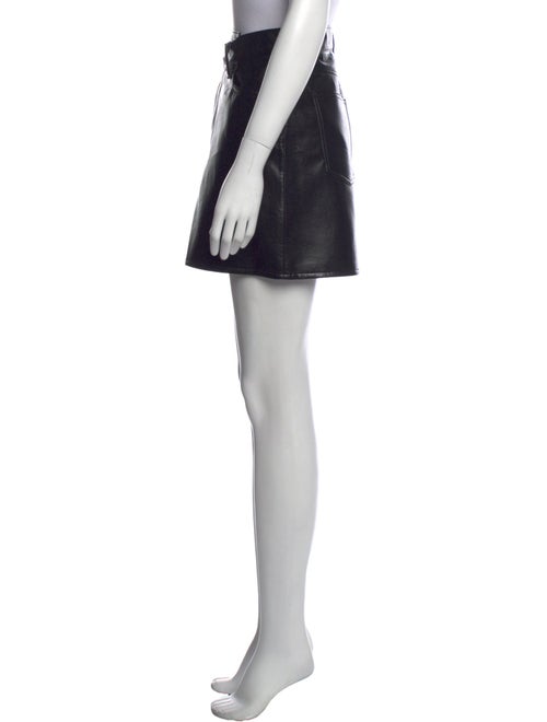 AGOLDE Leather Mini Skirt