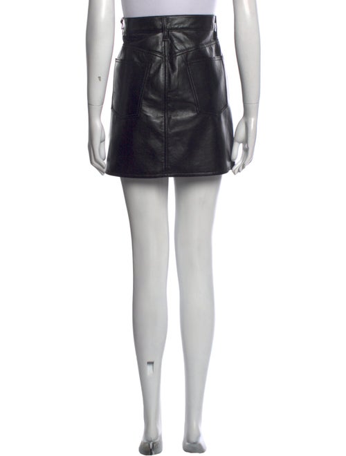 AGOLDE Leather Mini Skirt