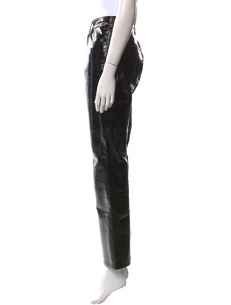 AGOLDE Leather Straight Leg Pants