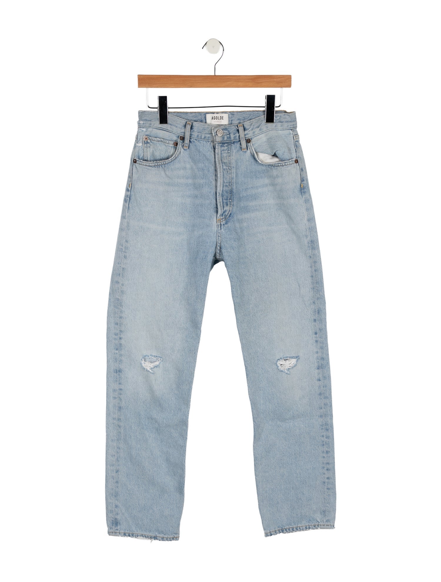 AGOLDE High-Rise Straight Leg Jeans