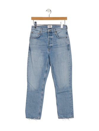 AGOLDE Mid-Rise Straight Leg Jeans