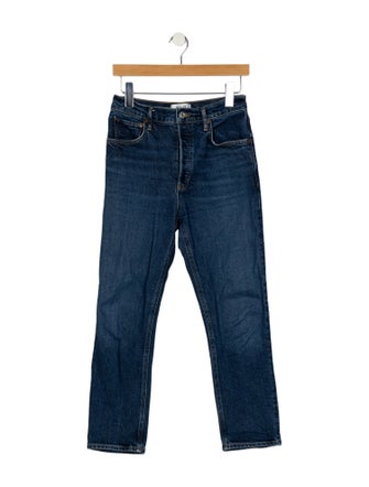 AGOLDE Mid-Rise Straight Leg Jeans