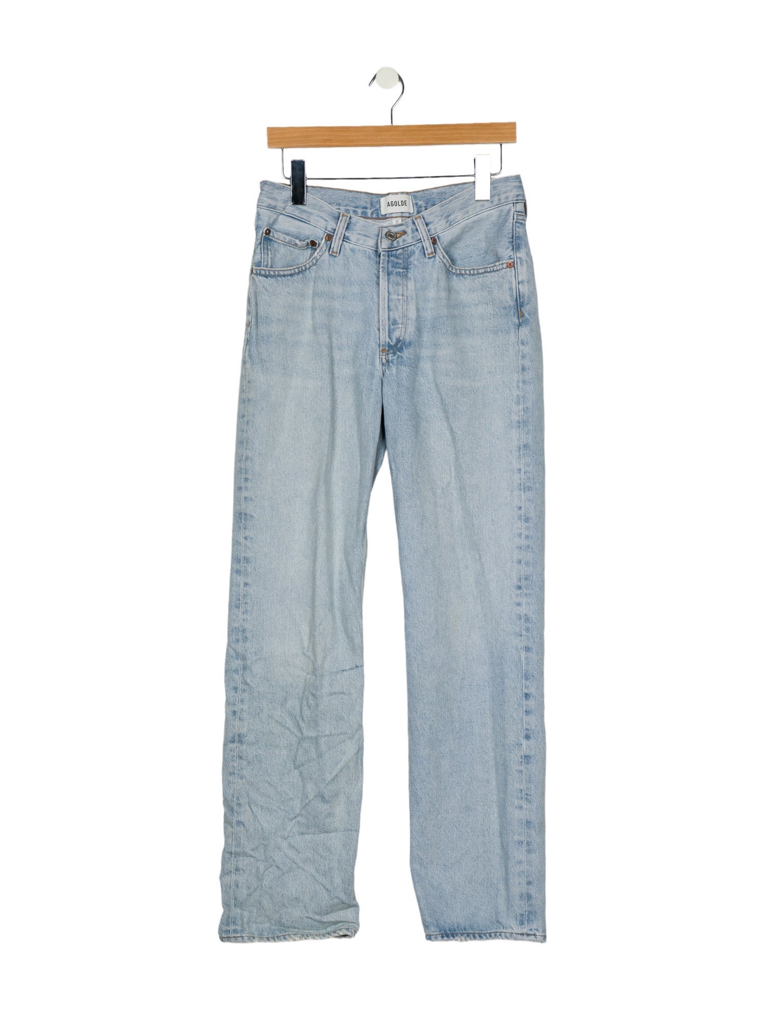 AGOLDE Mid-Rise Straight Leg Jeans