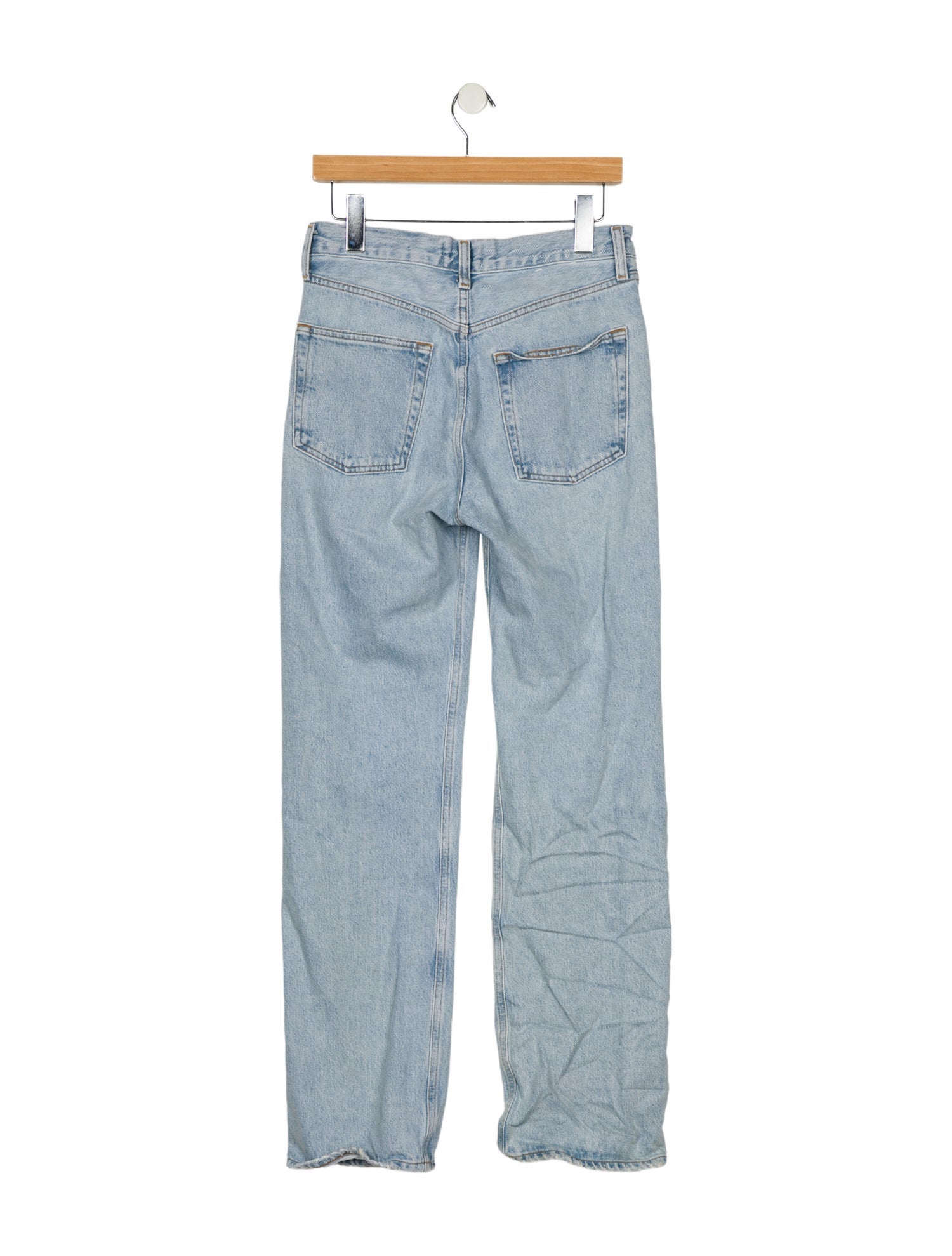 AGOLDE Mid-Rise Straight Leg Jeans