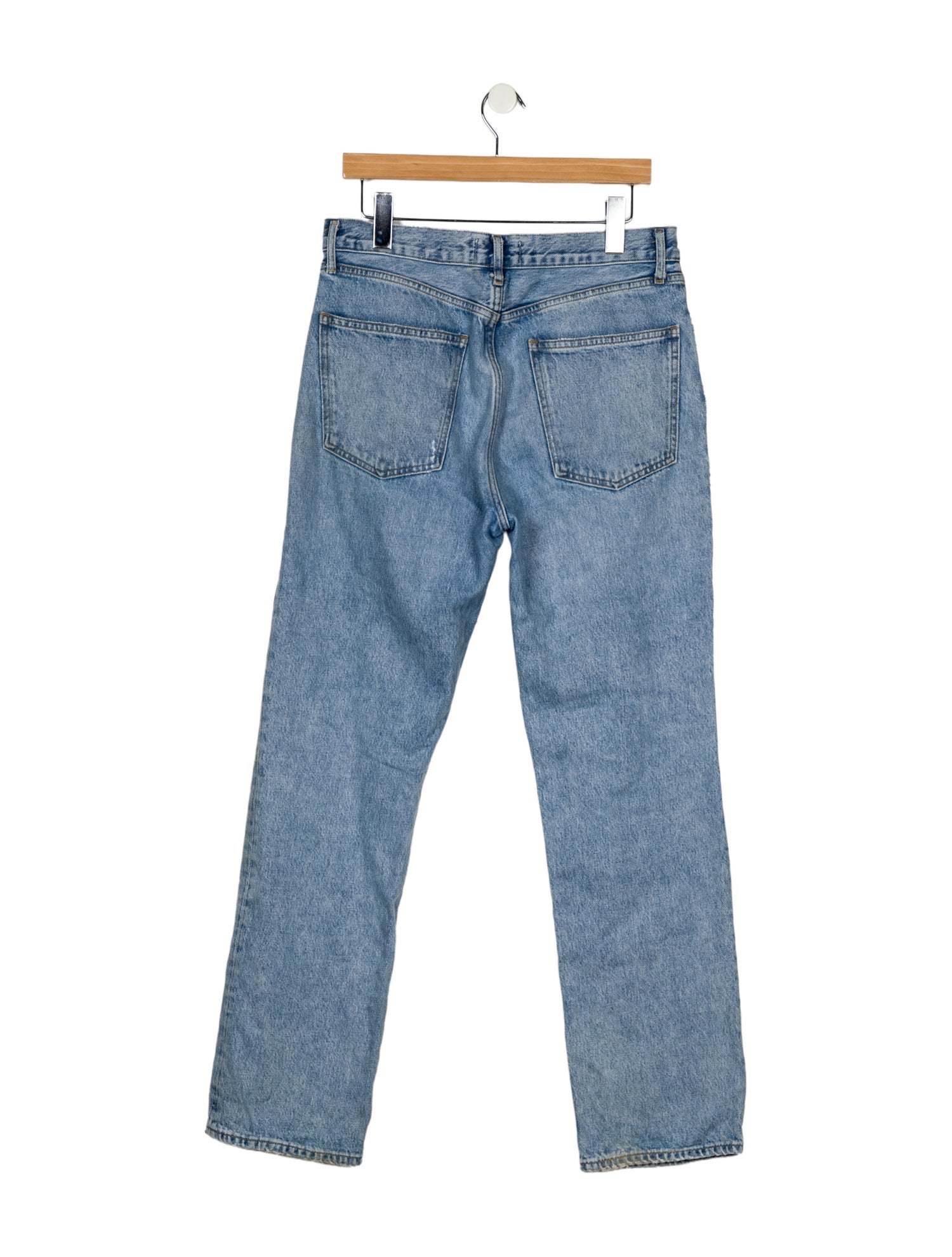 AGOLDE Mid-Rise Straight Leg Jeans