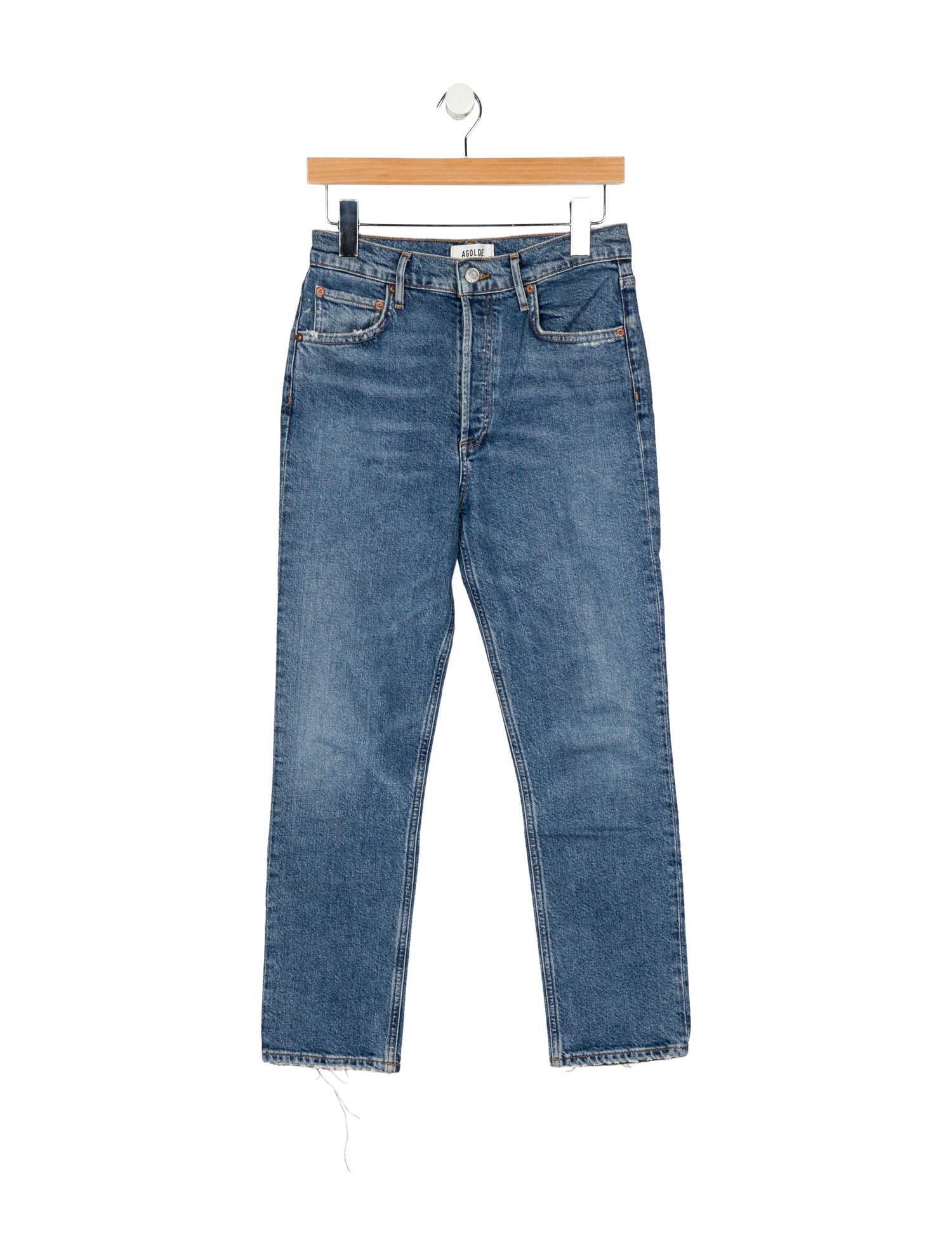 AGOLDE High-Rise Straight Leg Jeans