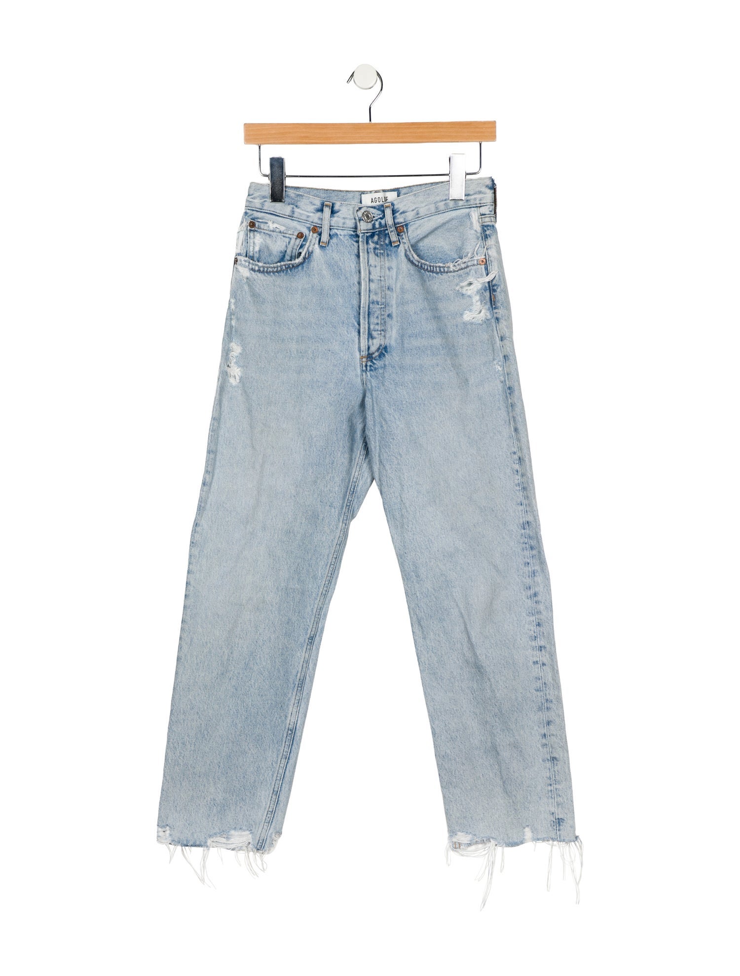 AGOLDE Mid-Rise Straight Leg Jeans