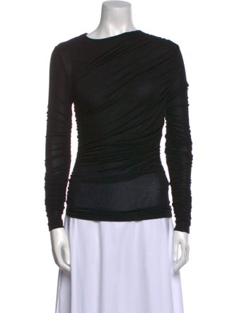 AGOLDE Bateau Neckline Long Sleeve Top