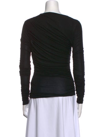 AGOLDE Bateau Neckline Long Sleeve Top