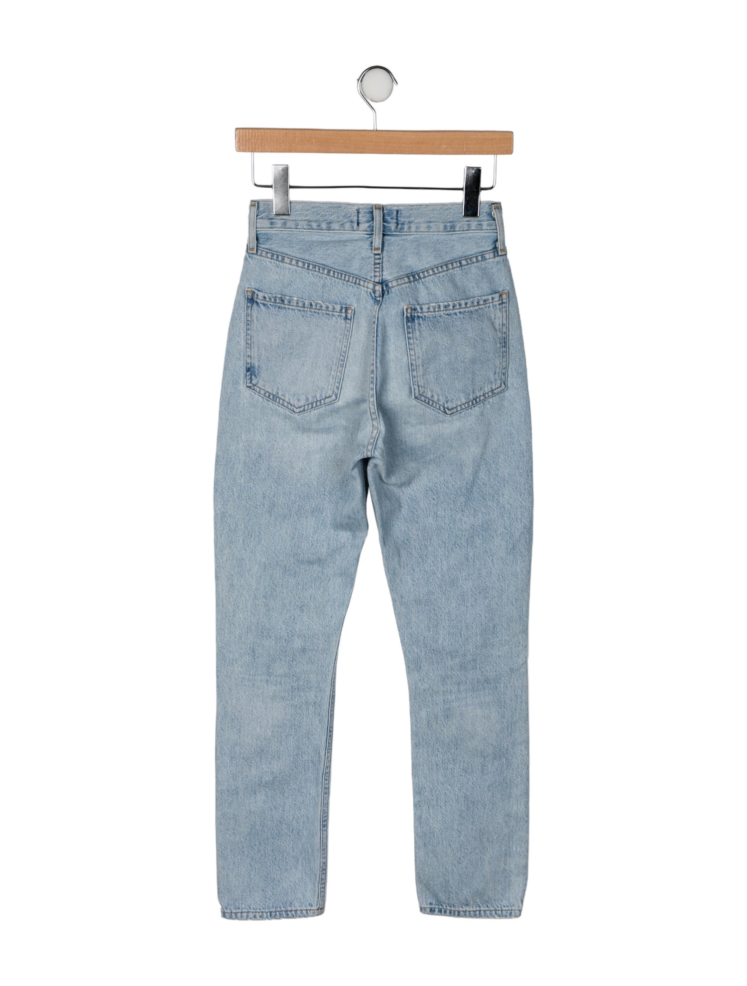 AGOLDE Mid-Rise Straight Leg Jeans