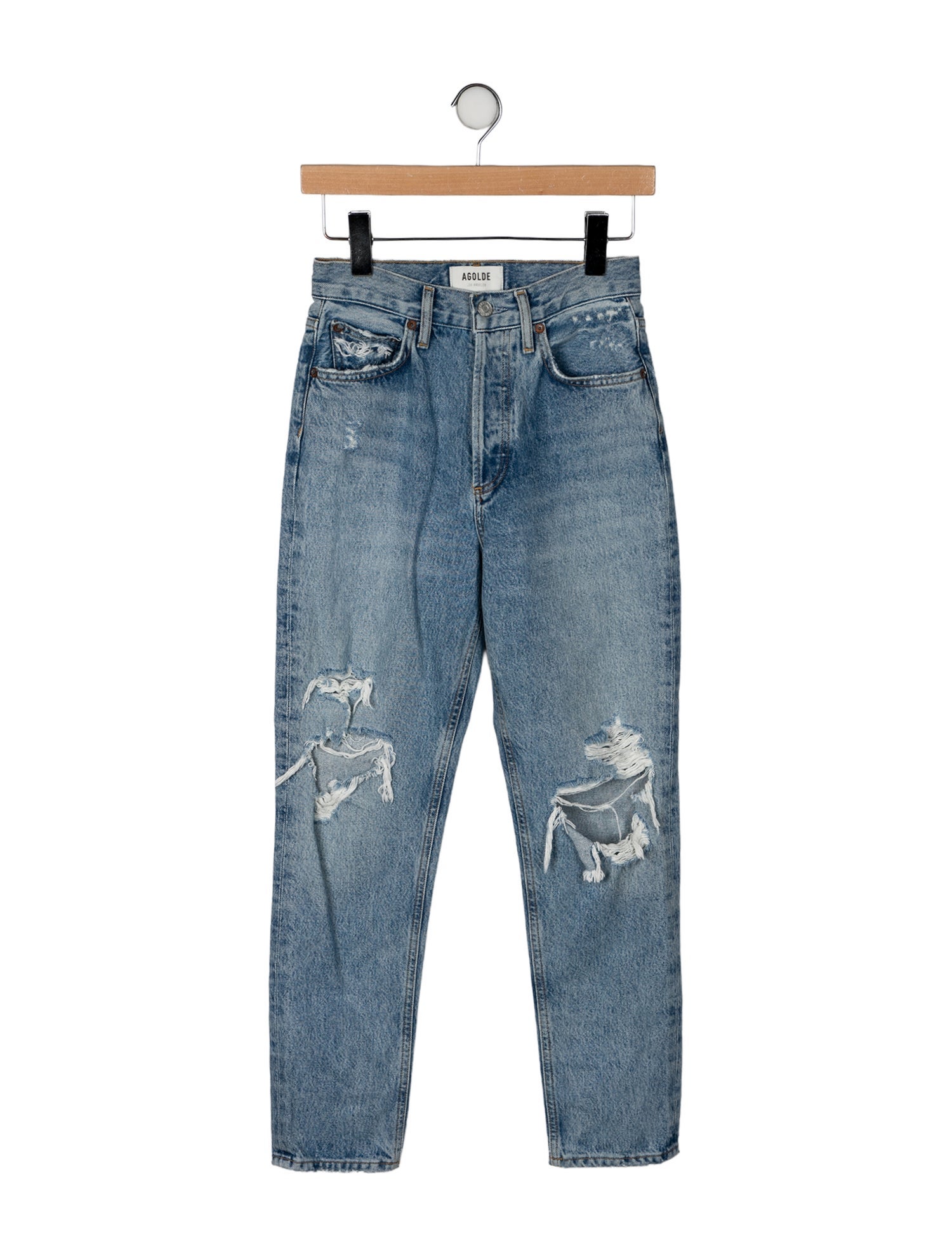 AGOLDE High-Rise Straight Leg Jeans