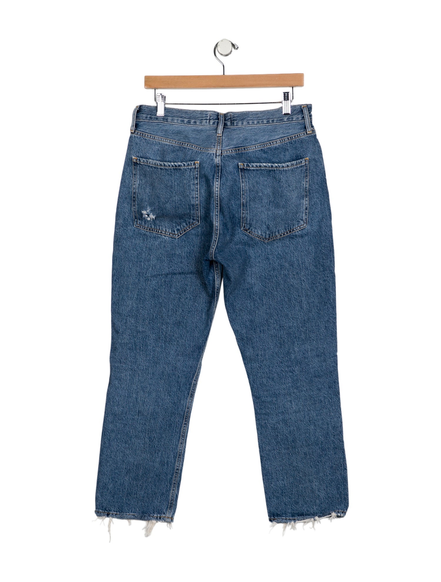 AGOLDE Mid-Rise Straight Leg Jeans
