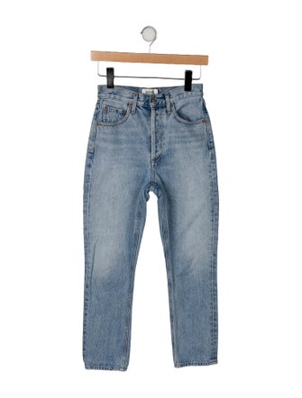 AGOLDE Mid-Rise Straight Leg Jeans