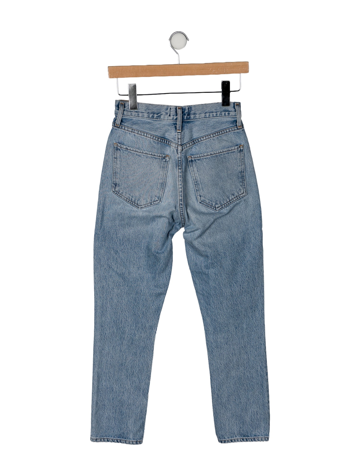 AGOLDE Mid-Rise Straight Leg Jeans