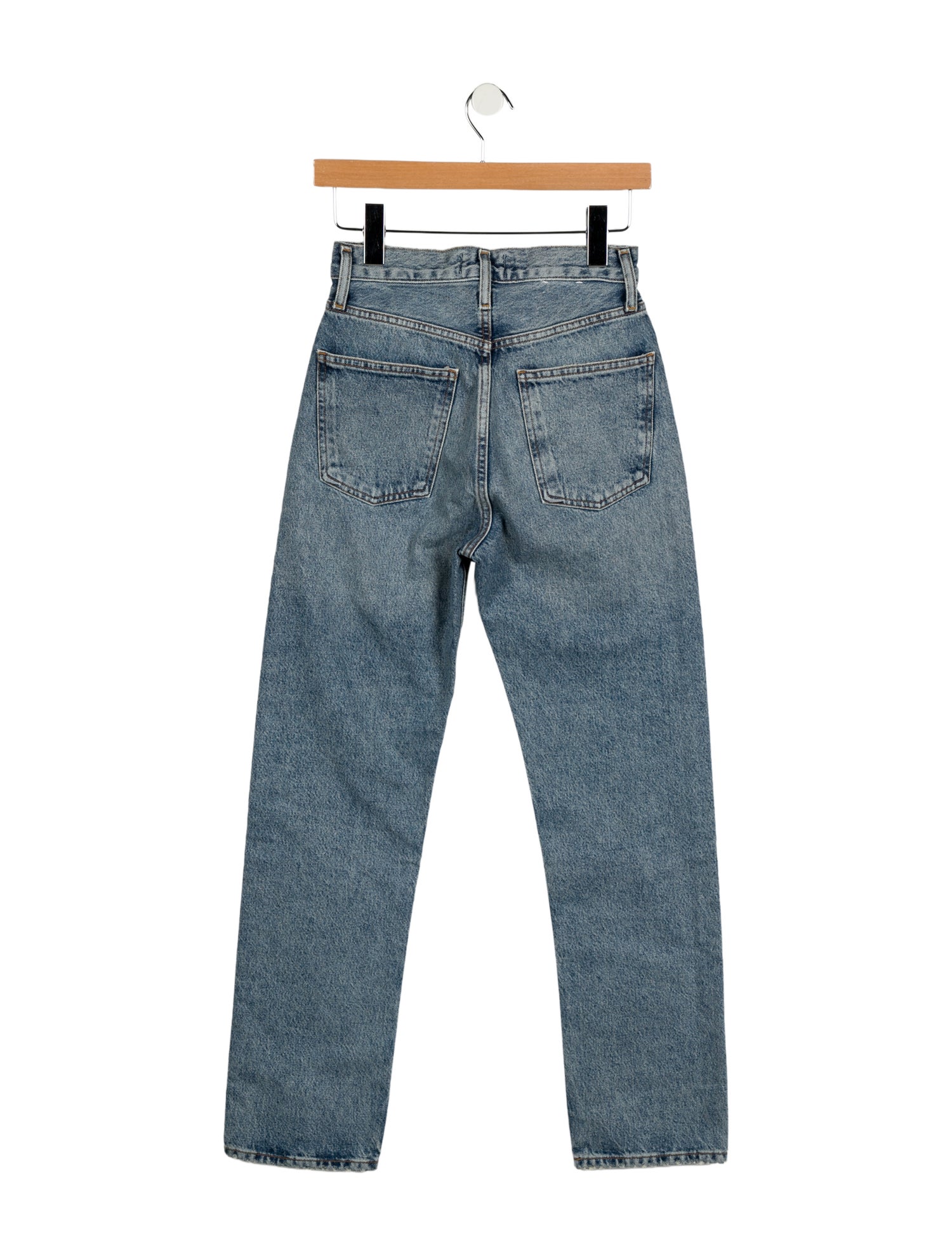 AGOLDE Mid-Rise Straight Leg Jeans