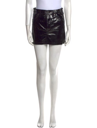 AGOLDE Leather Mini Skirt