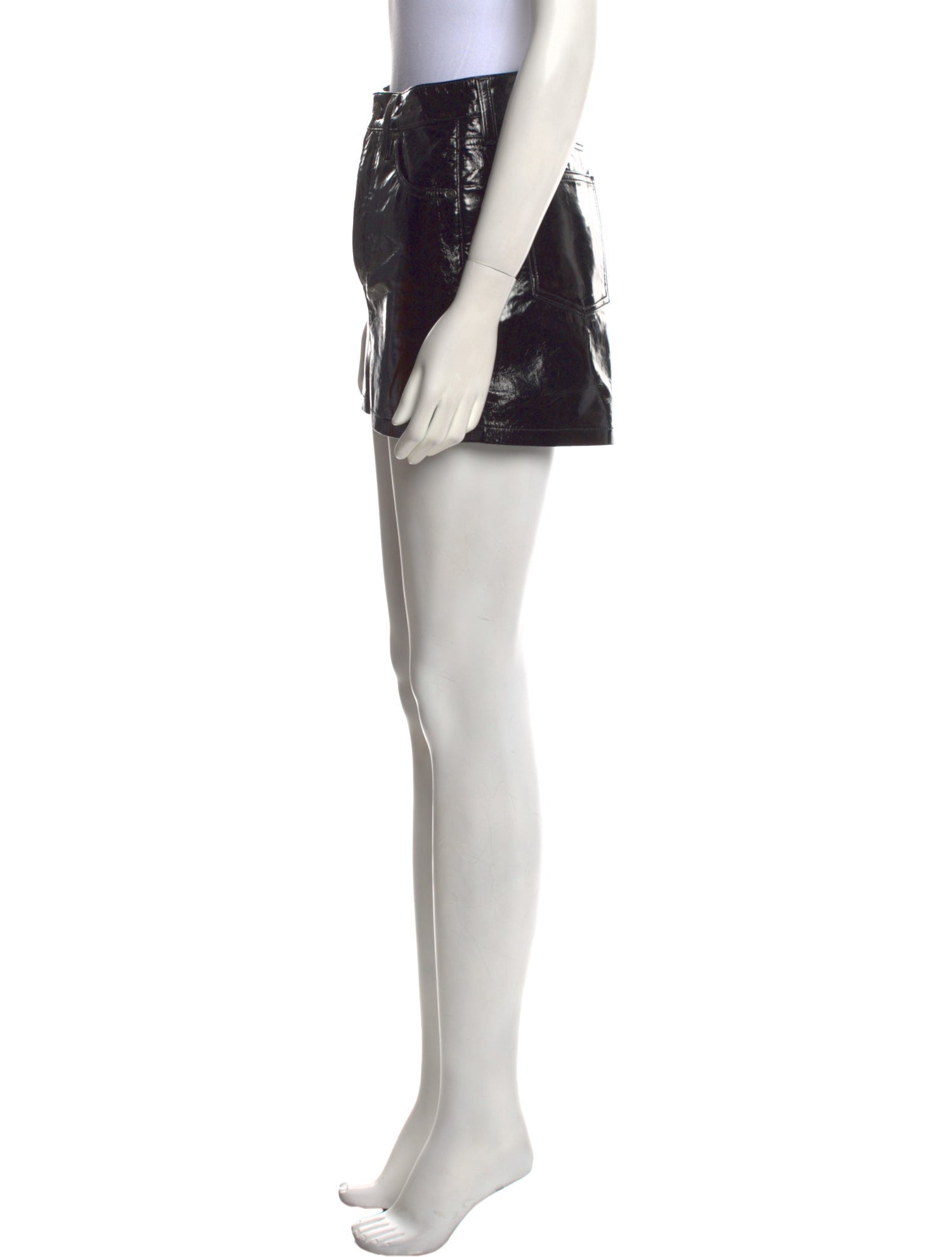 AGOLDE Leather Mini Skirt