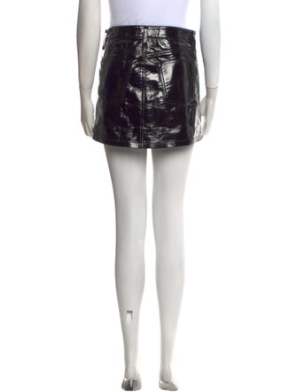 AGOLDE Leather Mini Skirt