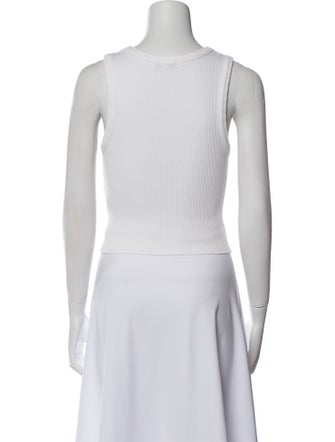 AGOLDE Scoop Neck Sleeveless Crop Top