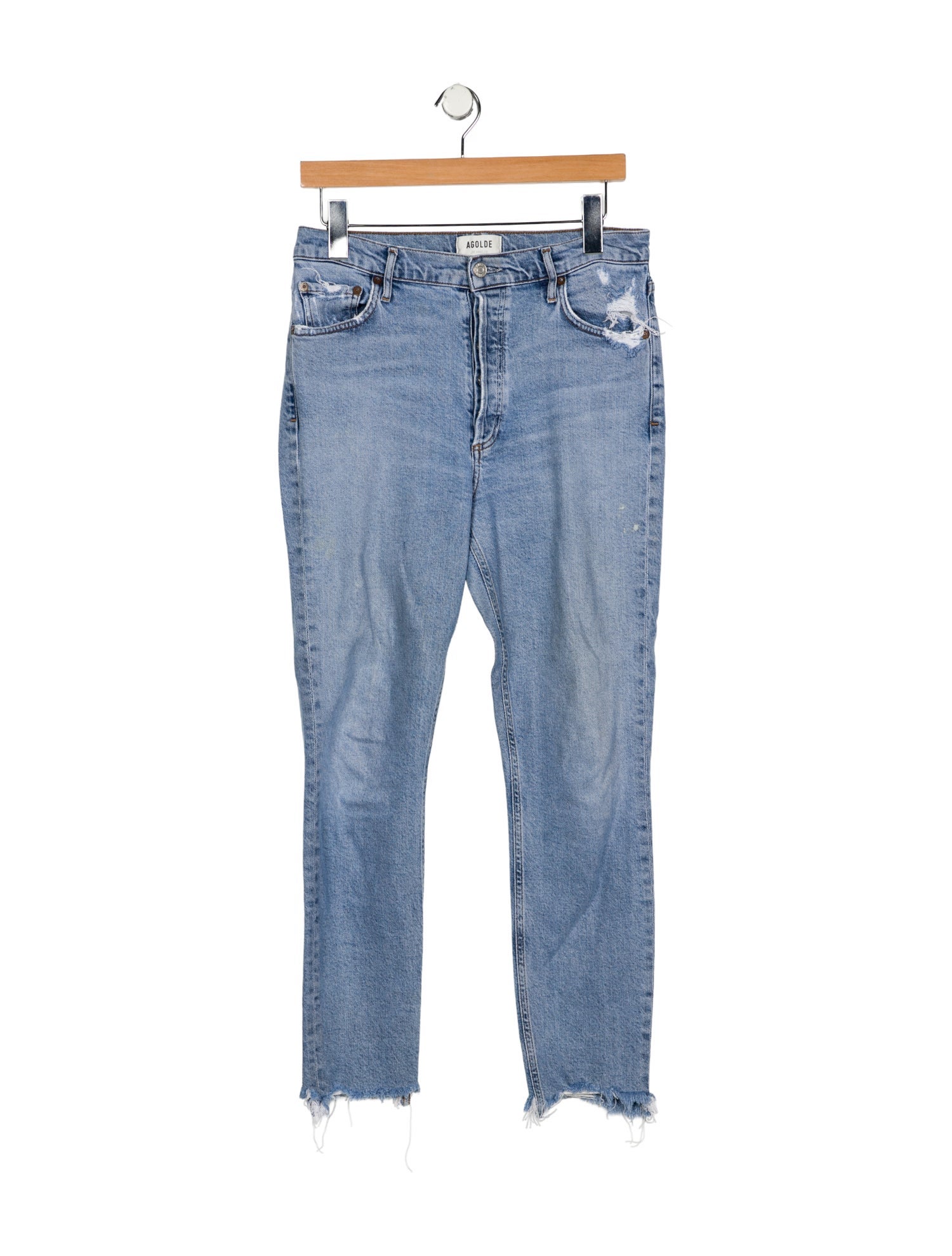 AGOLDE High-Rise Straight Leg Jeans