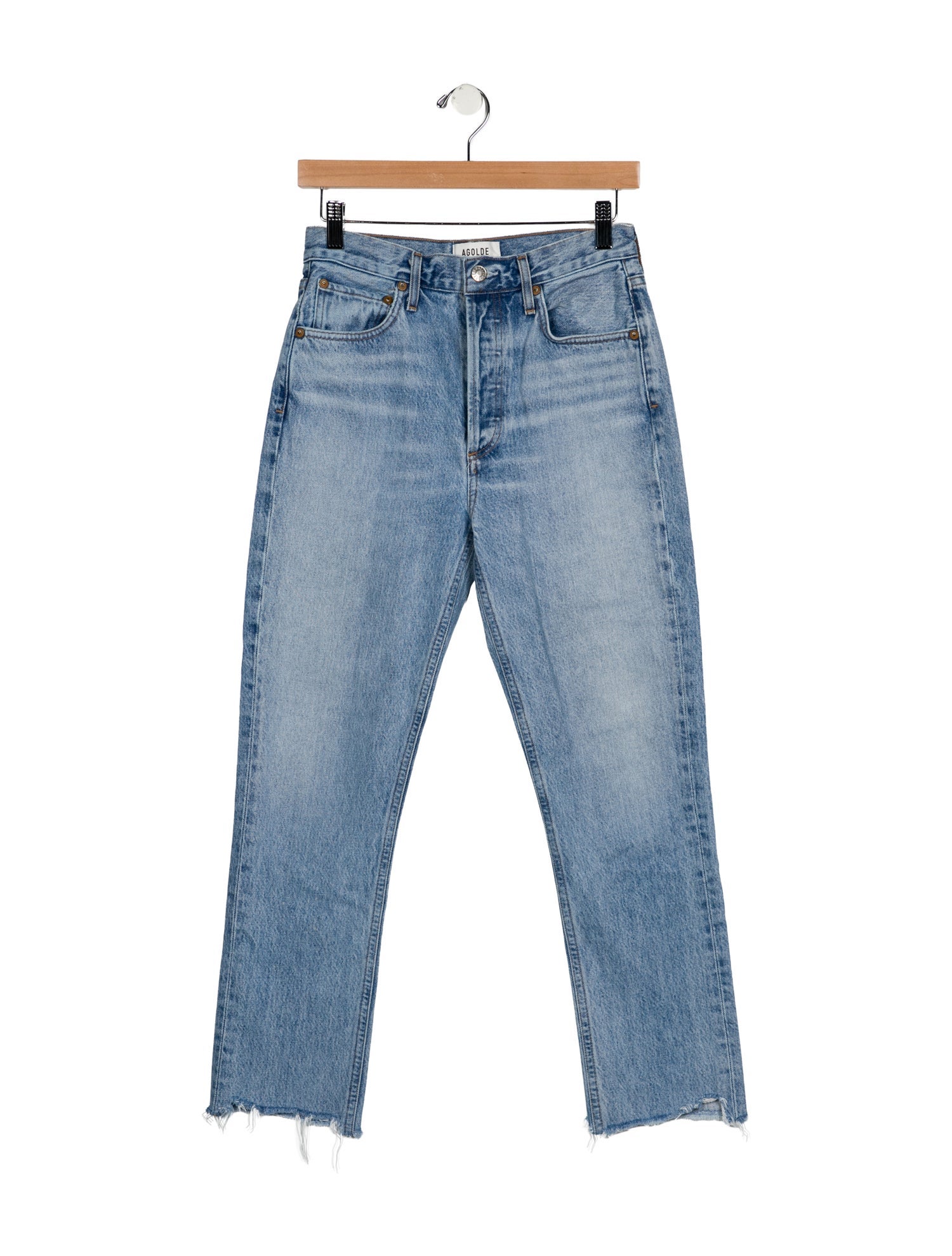 AGOLDE High-Rise Straight Leg Jeans