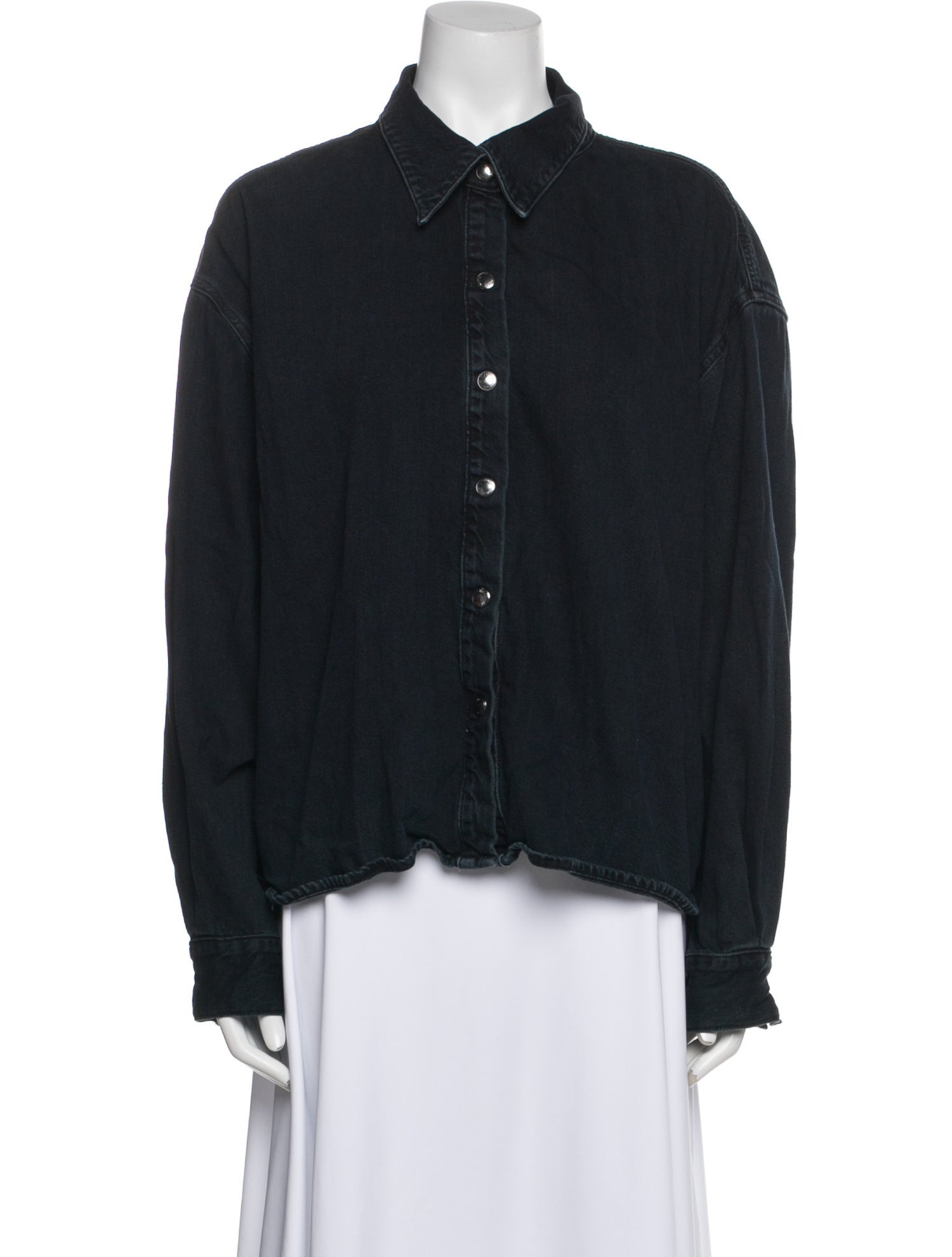 AGOLDE Long Sleeve Button-Up Top