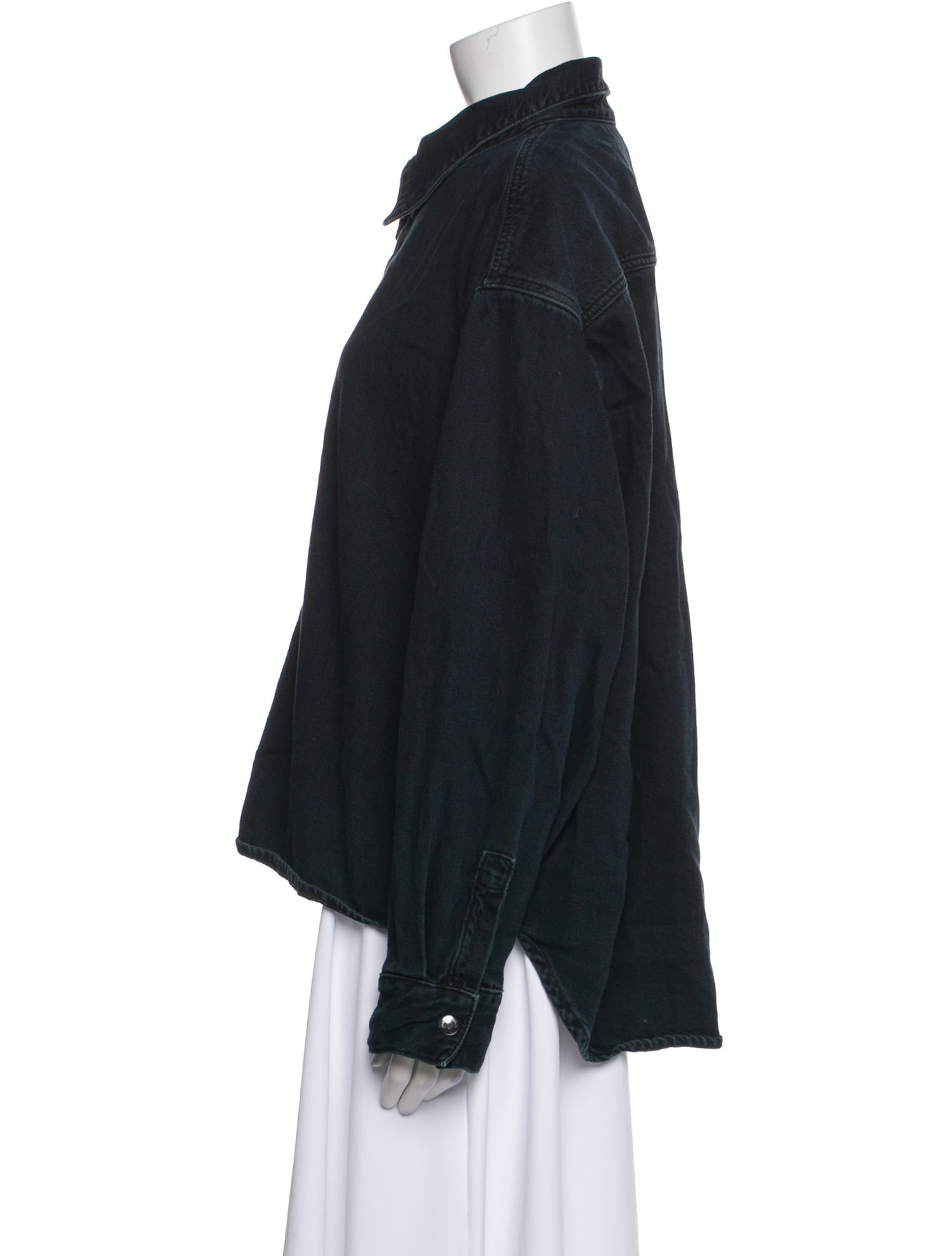 AGOLDE Long Sleeve Button-Up Top