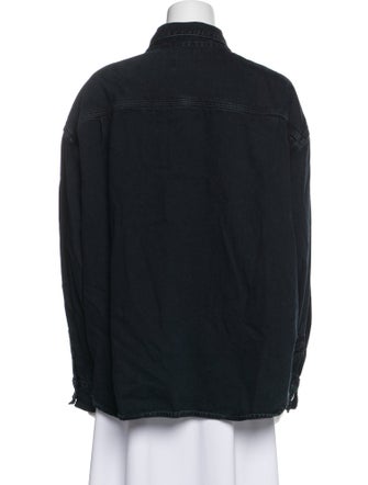 AGOLDE Long Sleeve Button-Up Top