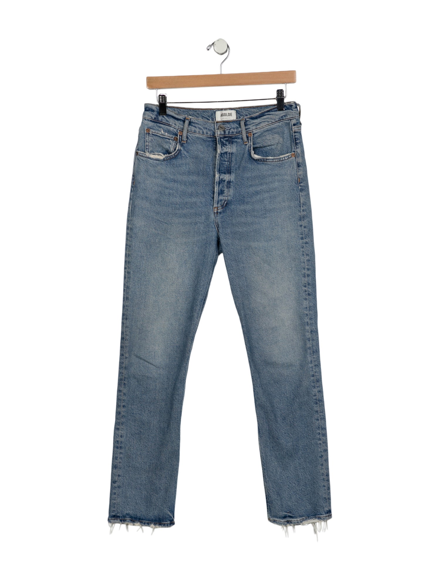 AGOLDE High-Rise Straight Leg Jeans