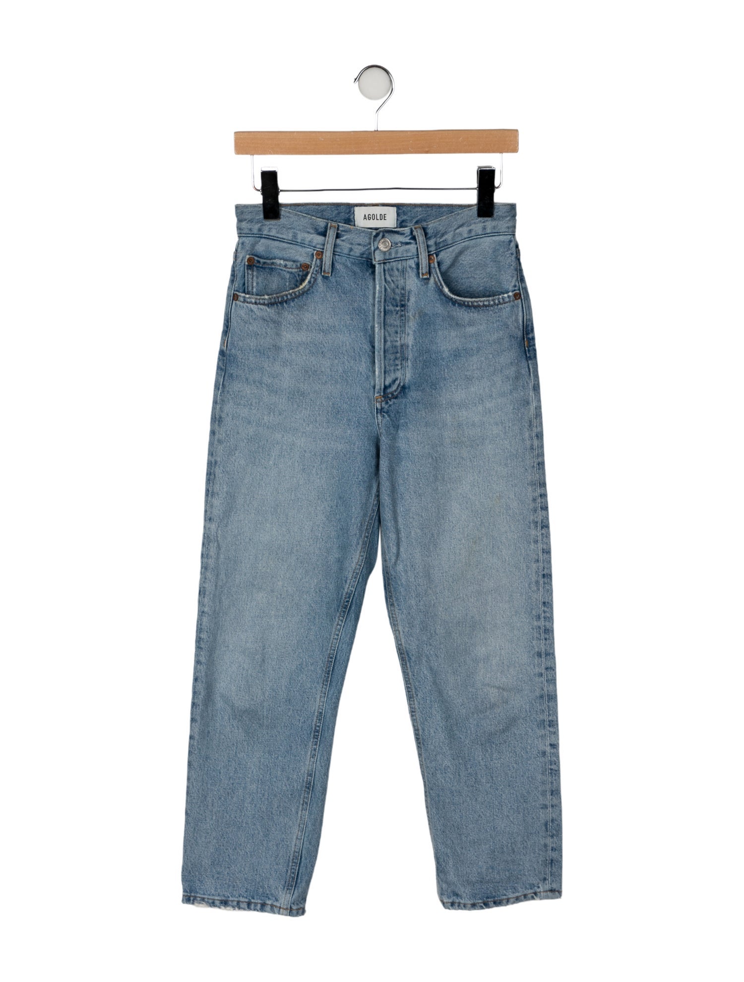 AGOLDE High-Rise Straight Leg Jeans