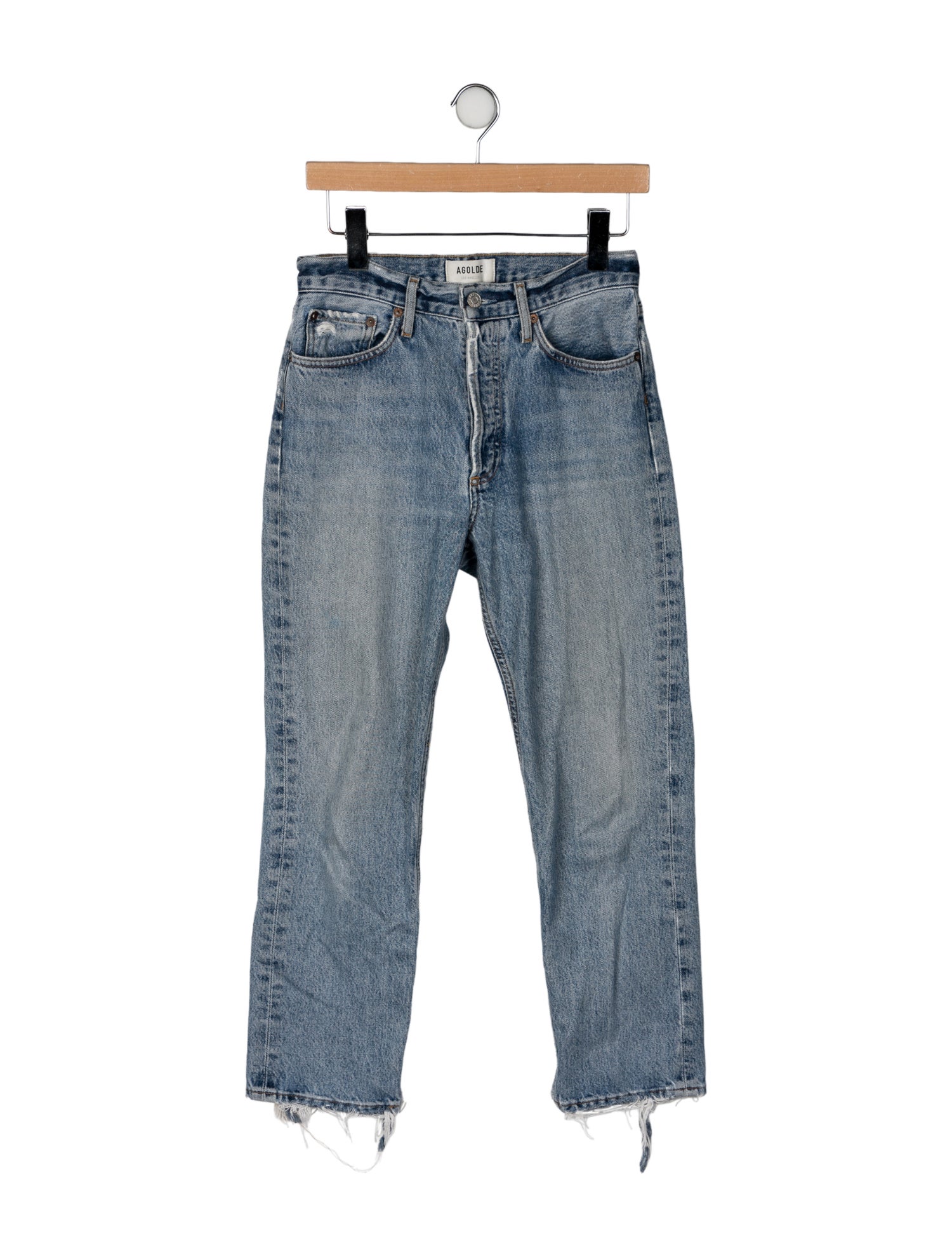 AGOLDE High-Rise Straight Leg Jeans