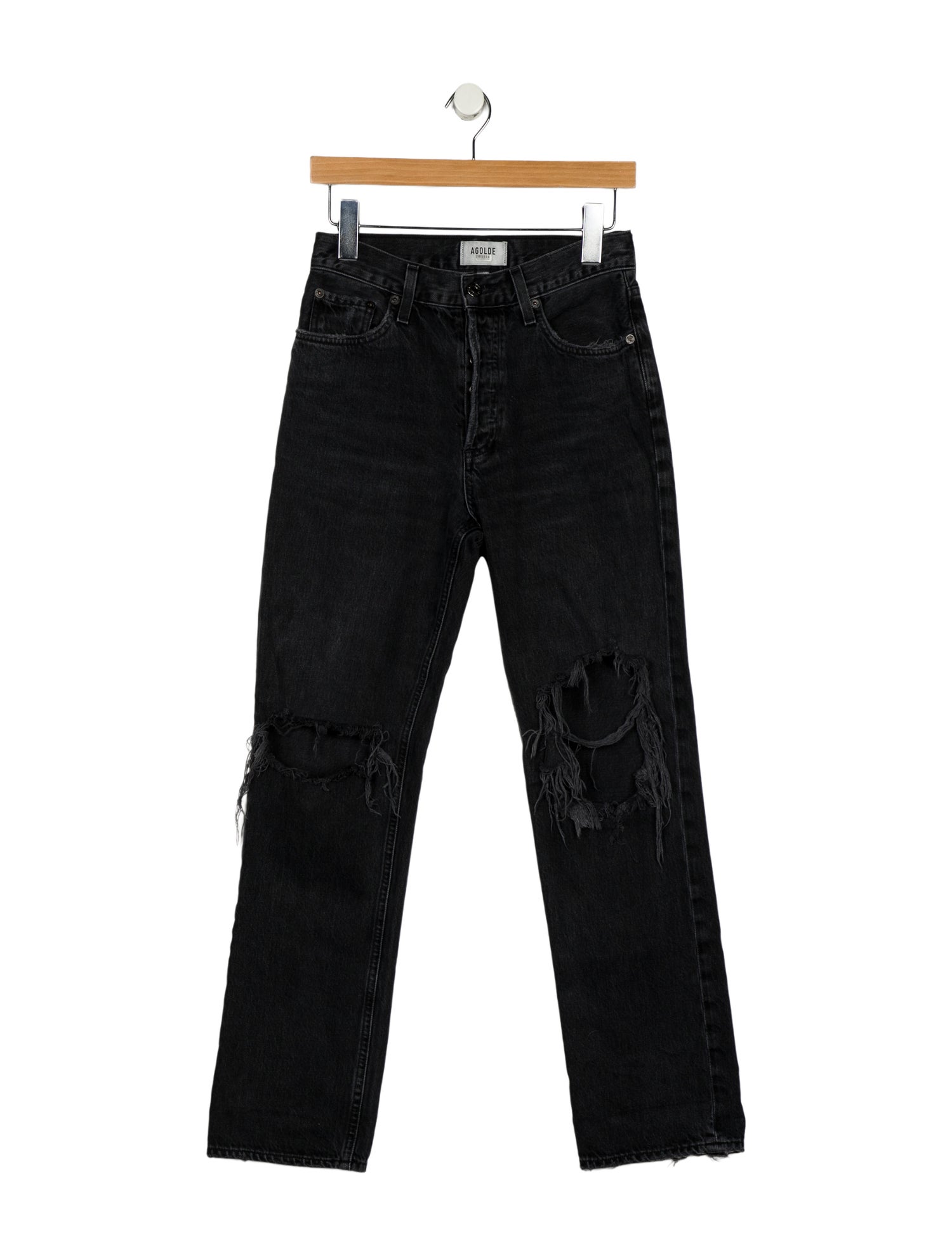 AGOLDE Mid-Rise Straight Leg Jeans