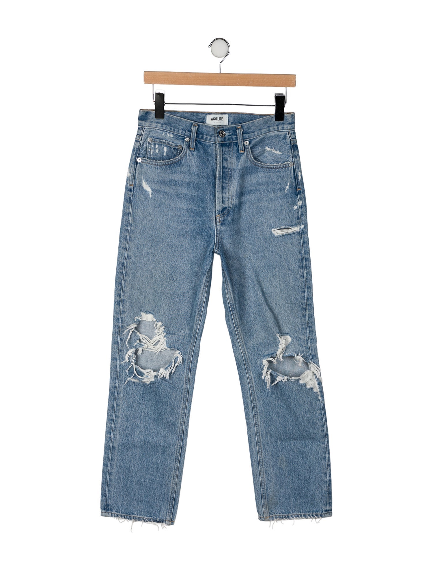 AGOLDE High-Rise Straight Leg Jeans