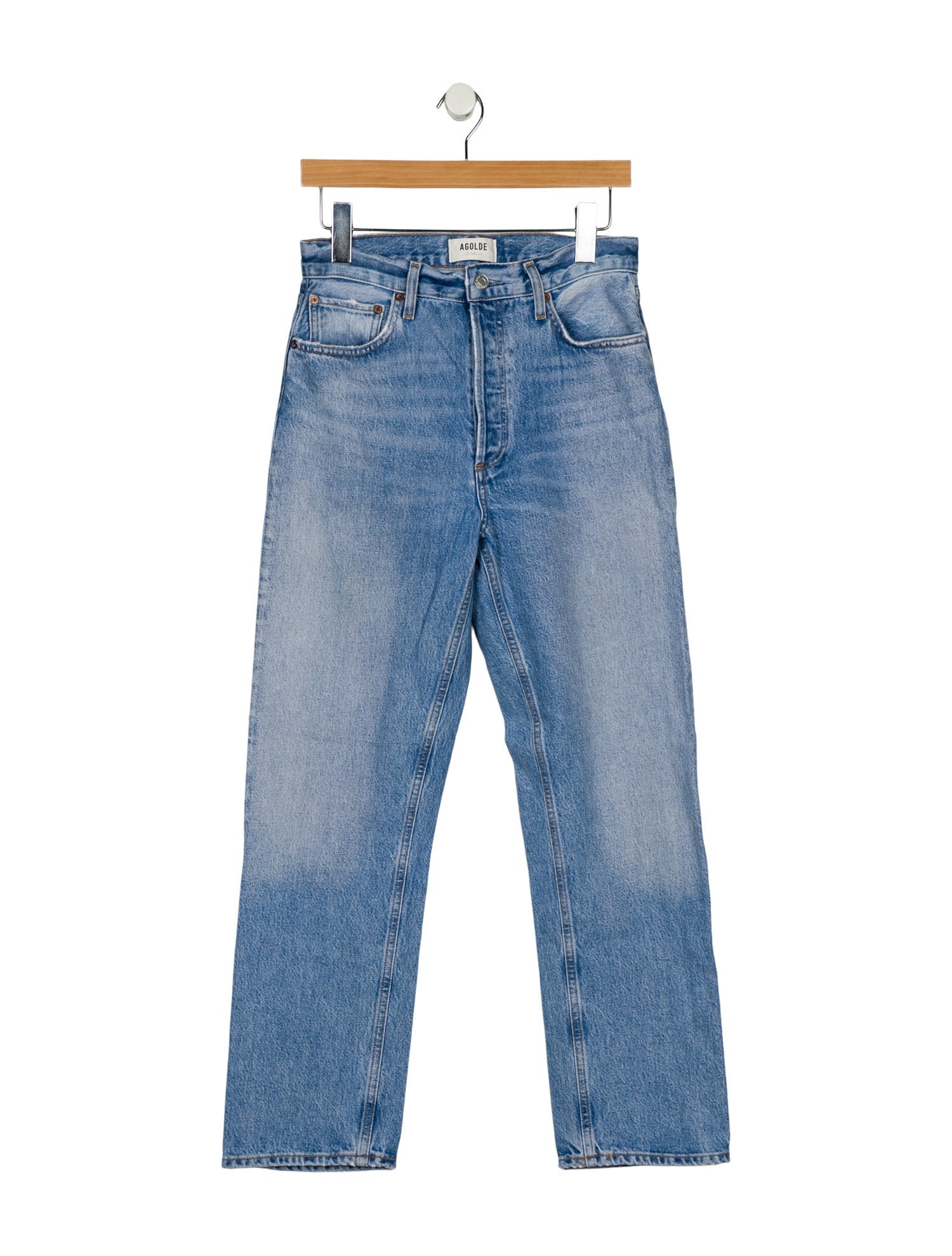 AGOLDE High-Rise Straight Leg Jeans