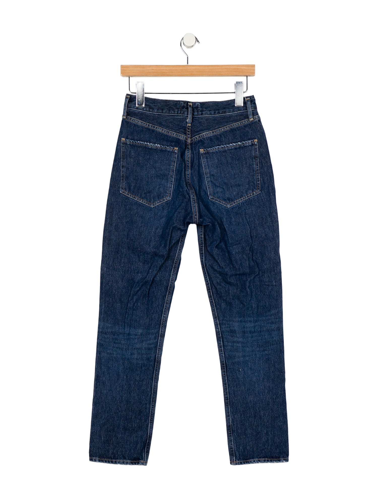 AGOLDE Mid-Rise Straight Leg Jeans