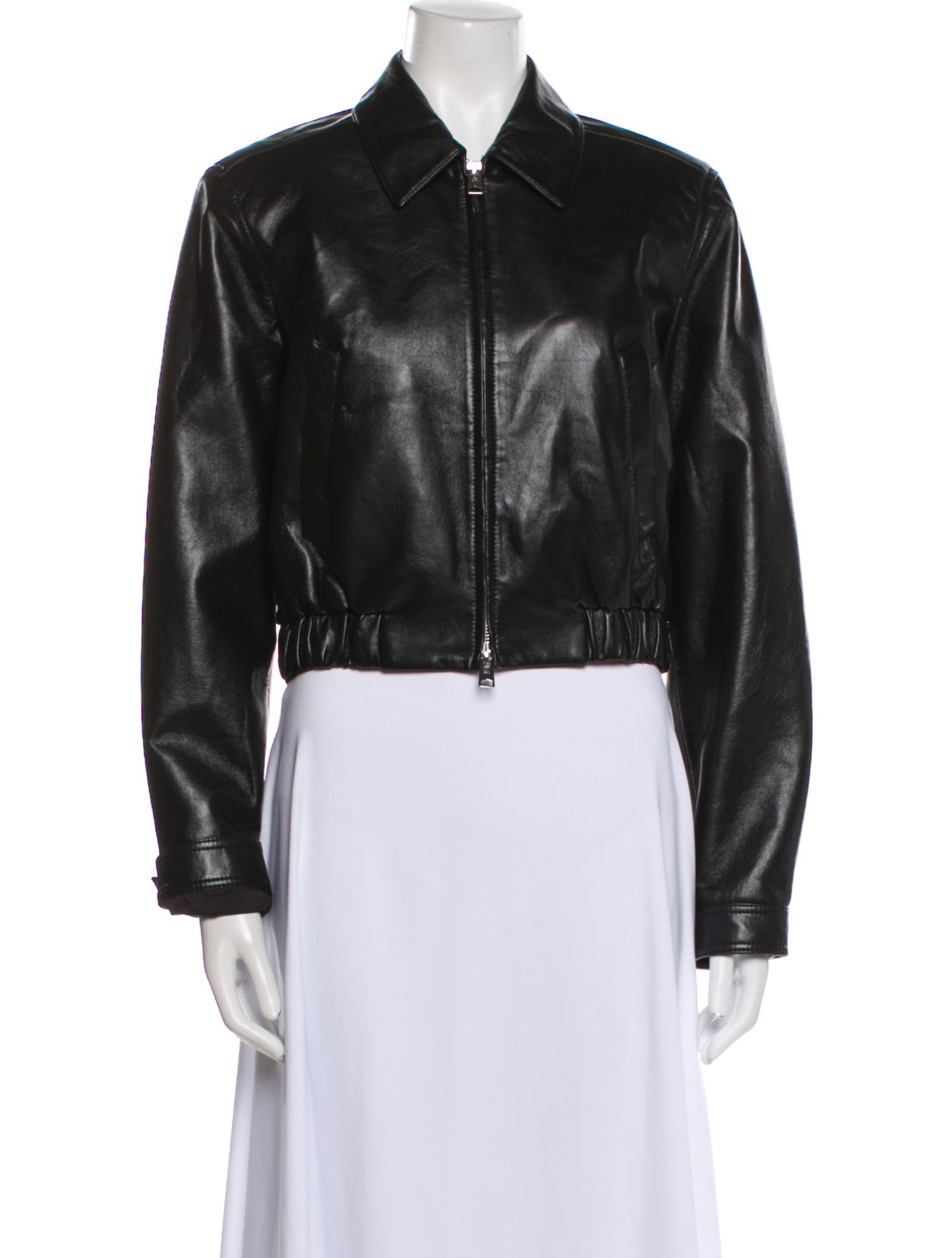 Shoreditch Ski Club x Agolde Leather Bomber Jacket