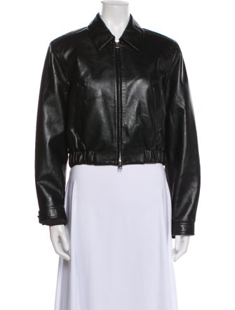 Shoreditch Ski Club x Agolde Leather Bomber Jacket