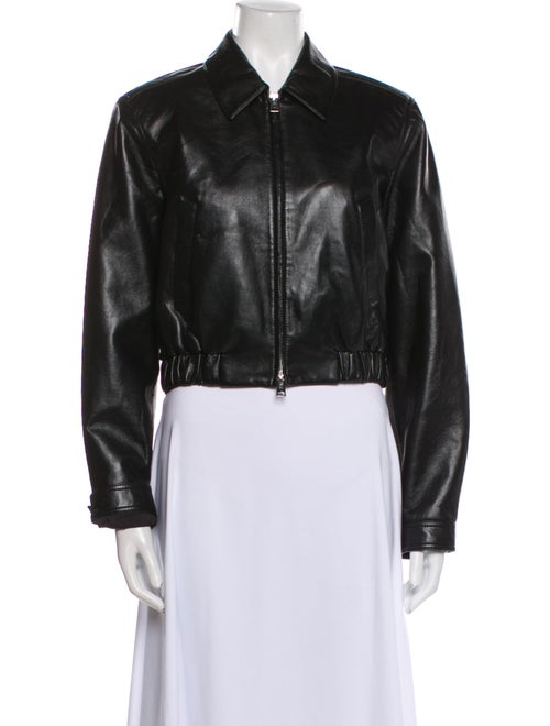 Shoreditch Ski Club x Agolde Leather Bomber Jacket