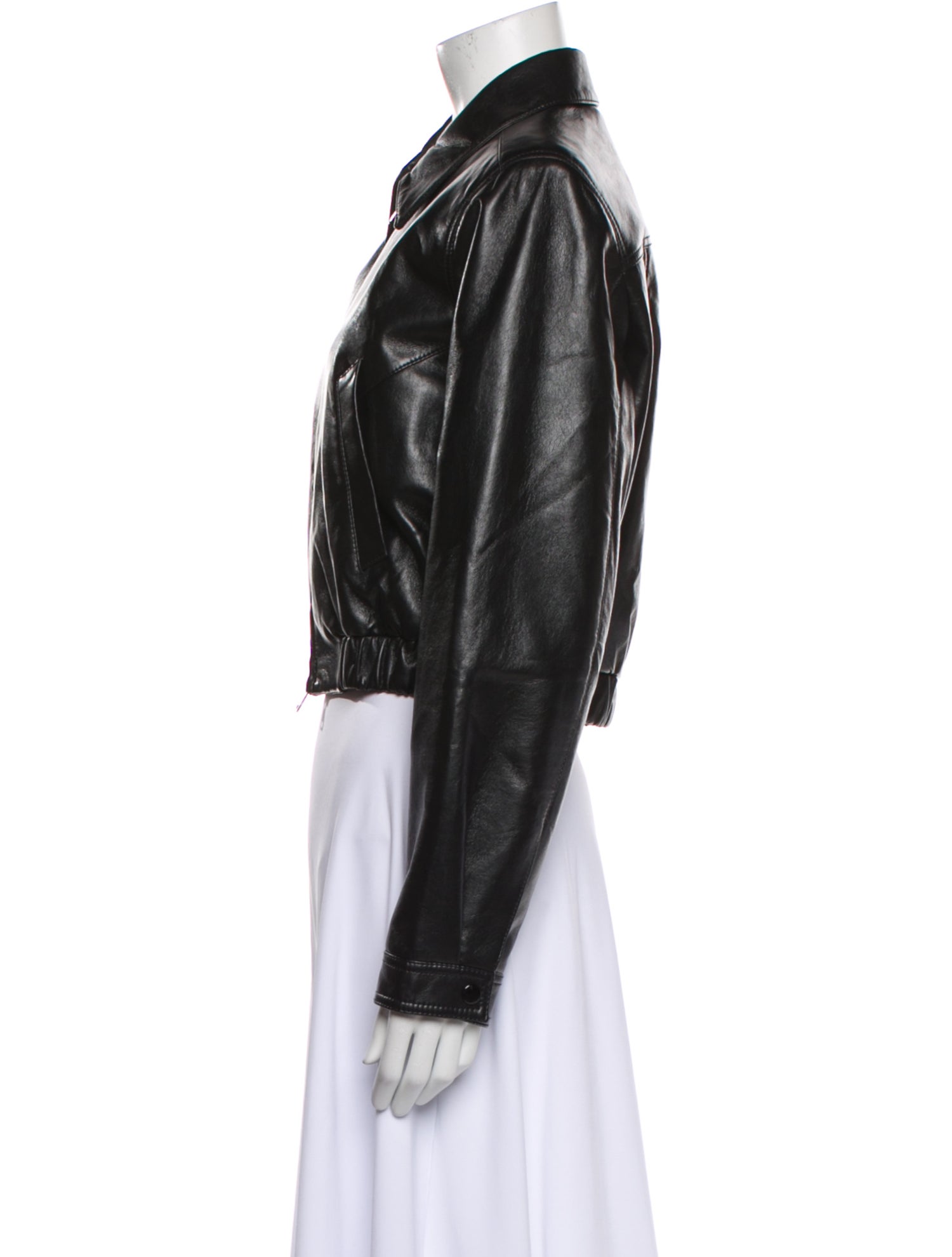 Shoreditch Ski Club x Agolde Leather Bomber Jacket