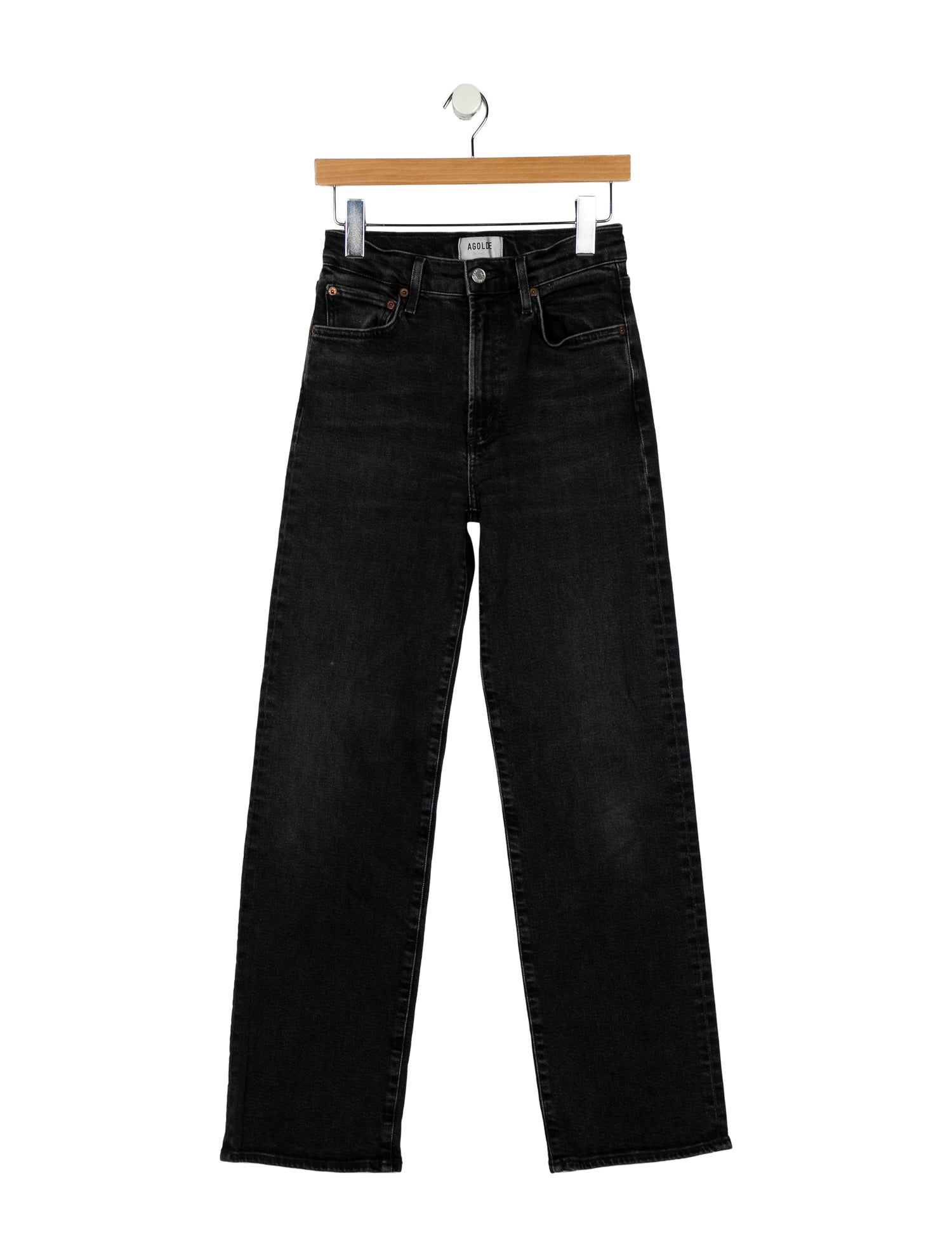 AGOLDE Mid-Rise Straight Leg Jeans