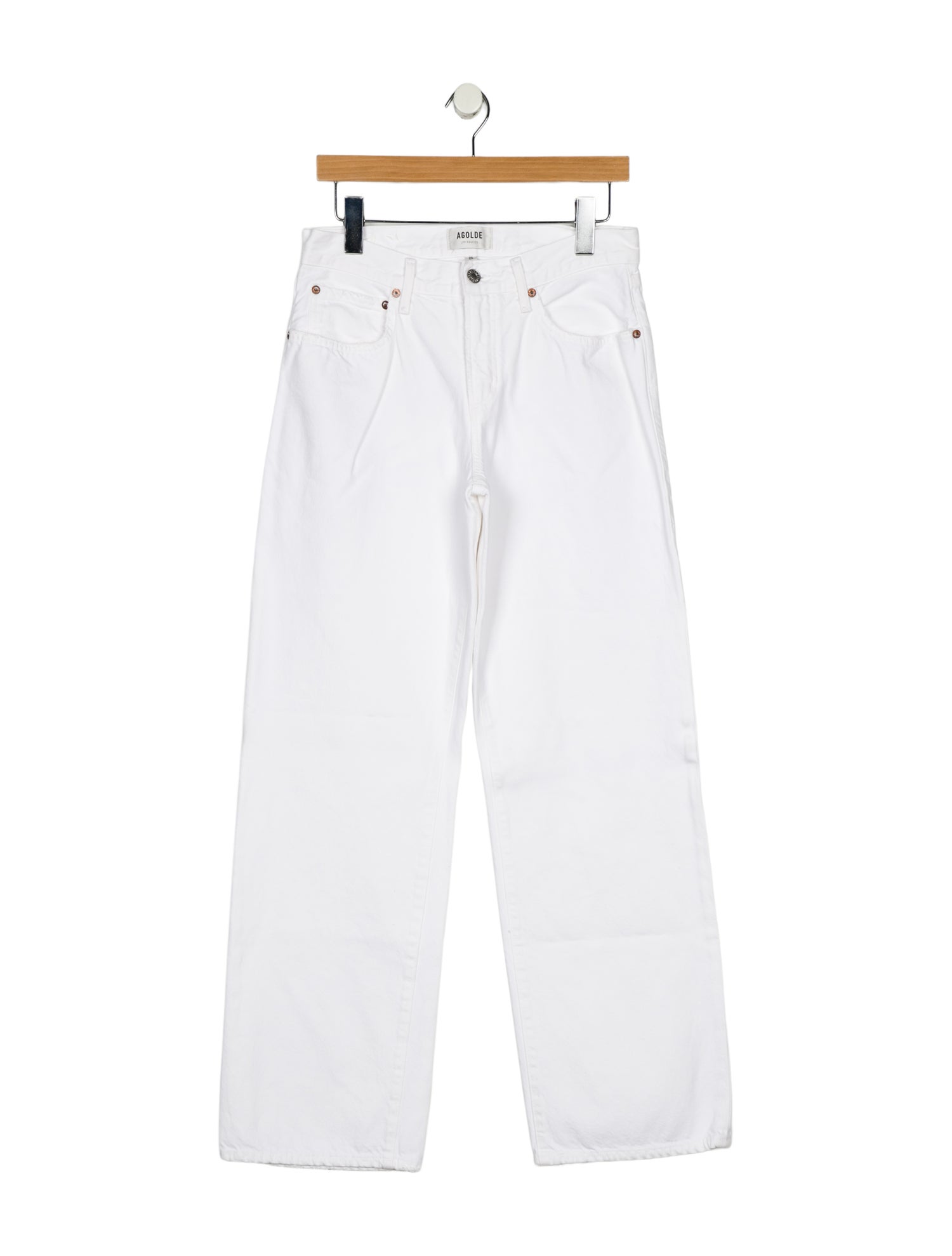 AGOLDE Mid-Rise Wide Leg Jeans
