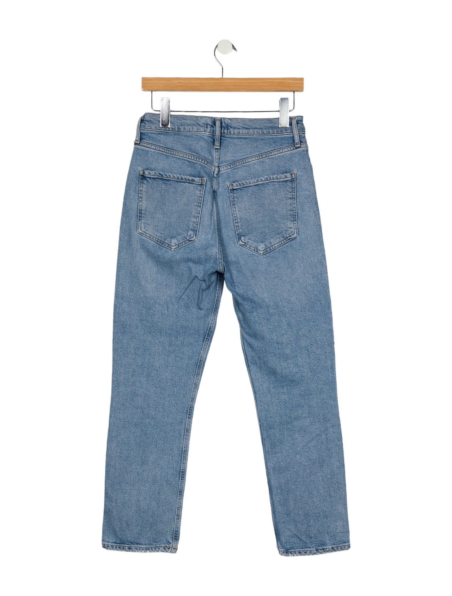 AGOLDE Mid-Rise Straight Leg Jeans