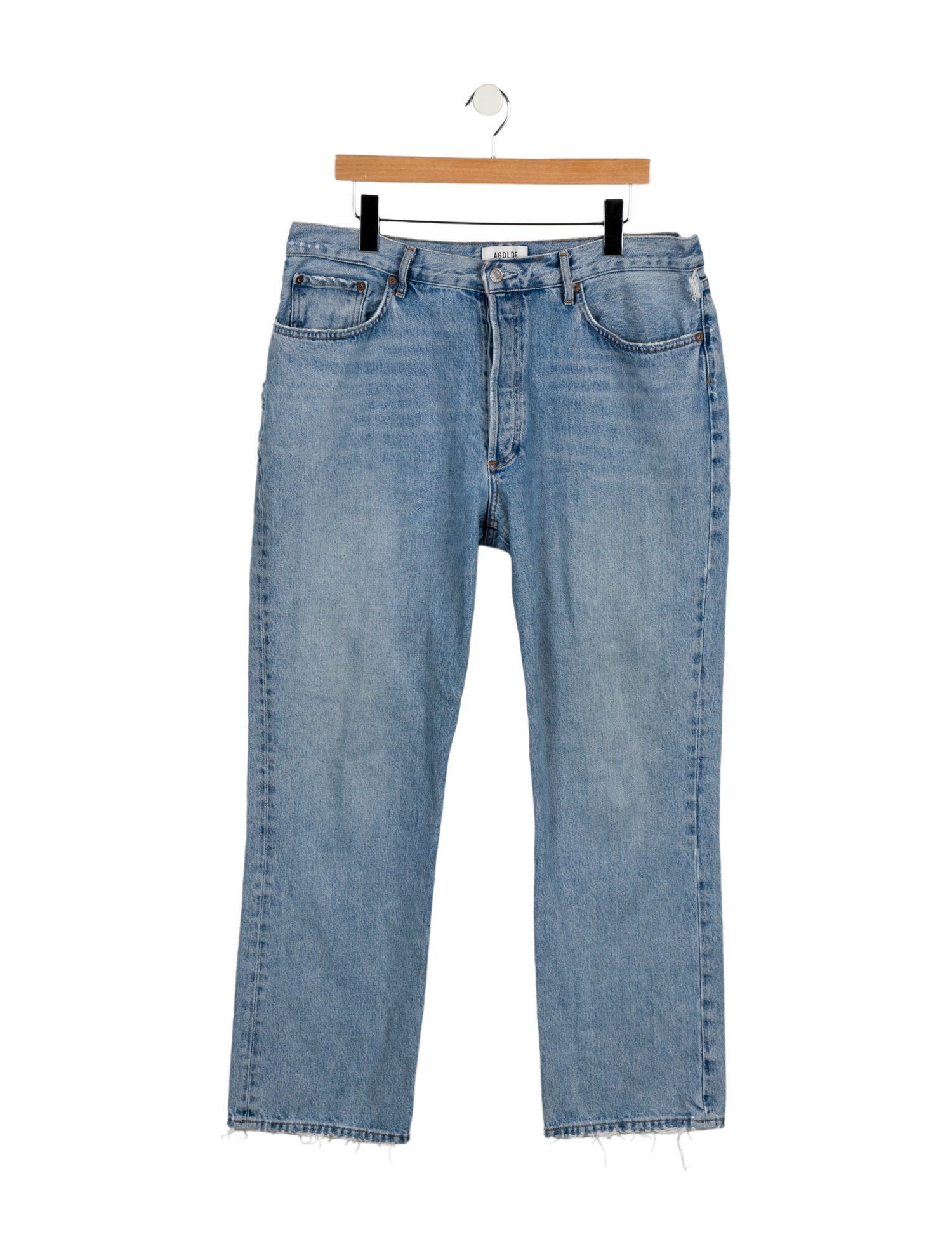 AGOLDE High-Rise Straight Leg Jeans