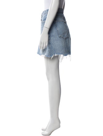 AGOLDE Distressed Accents Mini Skirt