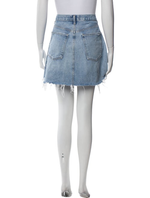 AGOLDE Distressed Accents Mini Skirt