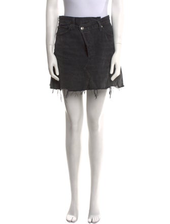 AGOLDE Distressed Accents Mini Skirt