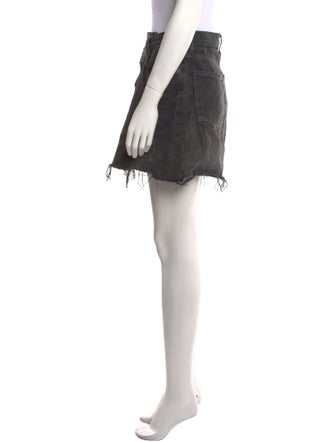 AGOLDE Distressed Accents Mini Skirt
