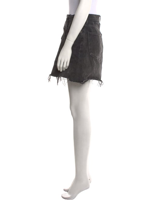 AGOLDE Distressed Accents Mini Skirt