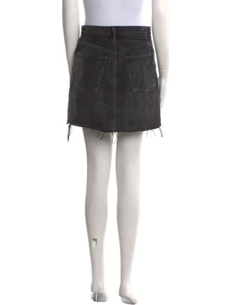 AGOLDE Distressed Accents Mini Skirt