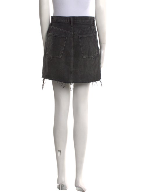 AGOLDE Distressed Accents Mini Skirt